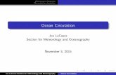 Ocean Circulation - .Wind-driven circulation Thermohaline circulation Background Nansen, icebergs,