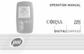 (Corsa 1000351 R04) X441 X473 English Manualsite.ambientweatherstore.com/Manuals/441473.pdf · 1 You have acquired the Corsa Digital Compass, the handheld compass that works anywhere.