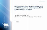Renewable Energy Development and Integration, Microgrids ... · Renewable Energy Development and Integration, Microgrids, ... • Wind Energy • Solar Energy • Power Systems ...