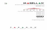 32 Zone Wireless Transceiver Security Systems · 2016-05-21 · PARADOX.COM Programming Guide 32 Zone Wireless Transceiver Security Systems MG5000 V4.5 MG5050 V4.5 ... Magellan, Spectra