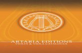 ARTARIA EDITIONS - cdn.shopify.com · Violin & Viola Catalogue ... Editions for piano duet. ... Score: US$82.00 ISBN: 1-877369-81-0