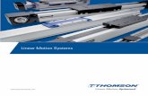 Thomson Linear Motion Systems - Movetec Motion Systems 5 Thomson The optimal balance of performance, life and cost The unmatched breadth of the Thomson linear motion system product