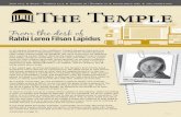 Rabbi Loren Filson Lapidus - images.shulcloud.com · birth of their daughter Lilith Nitzan ... Mazal Tov to Our 11th Year ... into the week’s activities including special in-house