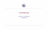 Scheduling - Intranet DEIBhome.deib.polimi.it/brandole/pc/17-scheduling.pdfLevels of scheduling Complex OS may have different schedulers ... Processes are dispatched based on their