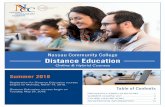 Nassau Community College Distance Education - ncc.edu · An email will be sent to all registered online students to their NCC email account about a week before the class is ... and