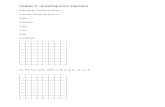 Chapter 3 – Graphing Linear Equations - WordPress.com · 3.2 Graphing Linear Equations Ex: List pairs of numbers that satisfy the equation y = x + 1 by constructing a table of values: