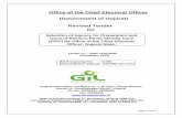 Office of the Chief Electoral Officer (Government of … 1 of 41 Office of the Chief Electoral Officer (Government of Gujarat) Revised Tender for Selection of Agency for Preparation