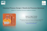 Chemical Process Design / Diseño de Procesos Químicos ... · Chemical)Process)Design)/)Diseño)de ... cycle power plant including CO2 ... Take into consideration the following reaction