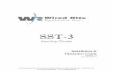 SST-3 - Wired Rite Systems, Inc. · Page 3 Wired Rite Systems, Inc. 5793 Skylane Blvd. Suite A, Windsor, CA 95492 • 800-538-7483 • Fax 800-525-7483 CONNECTIONS (cont.): • SST-3