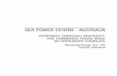 SEA POWER CENTRE - AUSTRALIA - Royal Australian Navy · The Sea Power Centre – Australia ... NCC Naval Component Commander ... could conduct humanitarian assistance and nation building.