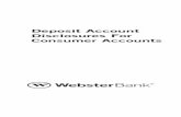 Deposit Account Disclosures For Consumer Accounts · 4 We are pleased to provide you with this booklet that explains the terms and conditions of your Consumer Deposit Account(s).