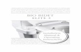 e-1 · Bio-Bidet not caused directly by the negligence or BBC ... other than the original purchaser of the Bio-Bidet 5. 12. BIO BIDET ELITE 3 ...
