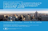 33rd Annual Meeting NATIONAL CORPORATE … Annual Meeting NATIONAL CORPORATE MEDICAL ASSOCIATES: CANCER TREATMENT UPDATE 2016 ... 9:45-10:15am Colon Cancer Screening