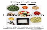 21 Day Challenge Nutrition Guide - brittnebabe.com · 21 Day Challenge Nutrition Guide The statements in this guide are only suggested and not intended to diagnose, treat or cure