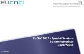 EuCNC 2015 - Special Sessions 5G connected car 01/07/2015 · and management of cellular networks ... high mobility . 5G connected car What could be benefits of C-ITS in 5G ? ... 5G