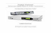 Zephyr Xstream - The Telos Alliance Products/XStream/Support... · Zephyr Xstream Advanced Digital Network Audio Transceiver The Best Way to Hear from There ™ USER’S MANUAL Manual