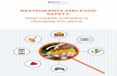 Restaurants and food safety new contacts - ISHN.com · How mobile software is changing the game RESTAURANTS AND FOOD SAFETY: A WorldAPP Product