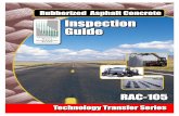 Inspection Guide RAC-105 Index - CalRecycle Home Page · 2015-04-15 · Inspection Guide RAC-105 Index ... Center is to give you brief, yet substantial, ... The existing pavement
