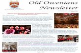 Old Owenians Newsletter - damealiceowens.alumni … · Old Owenians Newsletter ... performed, Gary Kemp, John Keeble and Steve Norman from Spandau Ballet performing True and Gold