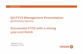 Successful FY13 with a strong year-end finish/media/Files/O/Osram/documents/en/...Successful FY13 with a strong year-end finish ... OS No market cyclicity visible; ... including strong