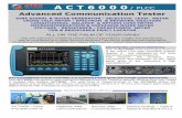 ACT6000-PLCC brochure December 2017 - ATEN S.r.l. · 2017-12-21 · One ACT6000 can perform easy and quick “Single-End Line Tests” or specific “End-to-End Line Tests” ...