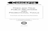 Tried and True Public Relations and Promotional Tools - … pr manual 7 12... · 2008-03-11 · Tried and True Public Relations and Promotional Tools ... Advertising and Marketing