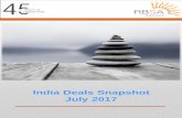 RBSA India Deals Snapshot July 2017 - RBSA Deals Snapshot July 2017 ... Curefit Healthcare Pvt. Ltd