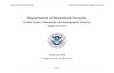 Department of Homeland Security FY18... · Department of Homeland Security United States Citizenship ... Average of processing cycle ... educators and immigrant-serving organizations