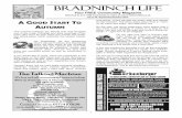 Bradninch Life · 1 Bradninch Life Your FREE Community Magazine Delivered to over 1000 households & online at  Issue 44: September/October 2014