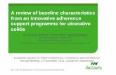 A review of baseline characteristics from an innovative adherence … · 2014-11-28 · A review of baseline characteristics from an innovative adherence support programme for ulcerative
