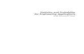 Statistics and Probability for Engineering Applications · Statistics and Probability for Engineering Applications ... 5. Probability Distributions of Discrete Variables ... introduction