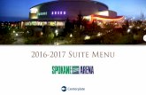 2016-2017 Suite Menu - Spokane Veterans Memorial … It’s going to be a great year at Spokane Veterans Memorial Arena. We are honored to host you and your friends and colleagues