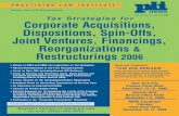 Tax Strategies for Corporate Acquisitions, …€¢ Tax Accounting Issues in Mergers and Acquisitions • Section 338(h)(10) Strategies • Contingent Liabilities in Acquisition Transactions