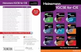 Heinemann IGCSE for CIE Heinemann - Pearson Global .Heinemann IGCSE for CIE ... Heinemann IGCSE Business