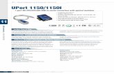 UPort 1150/1150I - Technolec: verdeler van Moxa, Insys ... · Industrial Networking Solutions info@moxa.com 11-19 USB Connectivity > UPort 1150/1150I 11 Dimensions Available Models