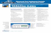 RF Channel Emulator TAS4500 FLEX5 - atecorp.com CDMA2000 ... key channel parameters at precise time intervals. This innovative feature allows complete performance evaluation of time-sensitive