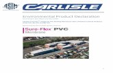 Environmental Product Declaration - ASTM International · EPD of Carlisle Sure-FlexTM Single-ply PVC Roofing Membranes 4 EPD Project Report Information EPD Project Report A Cradle-to-gate