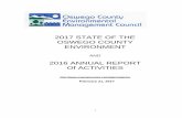 2017 STATE OF THE OSWEGO COUNTY … state of the environment.pdf2017 STATE OF THE OSWEGO COUNTY ENVIRONMENT ... established in 1971 by New York State Environmental ... The EMC continues