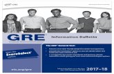 GRE Information Bulletin 17-18 - Educational Testing Service · the year on computer at Prometric ® ... two 35-minute sections—20 questions per section . In addition, an unidentified