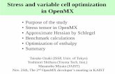 Stress and variable cell optimization in OpenMXt-ozaki.issp.u-tokyo.ac.jp/meeting16/OMX-Ozaki-2016Nov-7.pdfStress and variable cell optimization in OpenMX •Purpose of the study •Stress