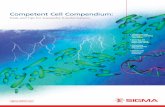 Competent Cell Compendium - Sigma-Aldrich · Competent Cell Compendium: ... as recombinant protein expression and ... endA does not degrade DNA lacZ∆M15 blue/white screening tonA,T1R