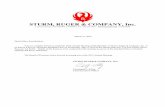 STURM, RUGER & COMPANY, Inc. Sturm, Ruger & Company, Inc. March 27, 2018 PROXY STATEMENT Annual Meeting of Stockholders of the Company to be held on May 9, 2018 PROXY SOLICITATION