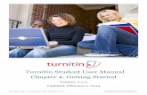 Turnitin Student User Manual Chapter : Getting Startedlibrary.snu.ac.kr/sites/default/files/Turnitin_student... · 2016-05-23 · Chapter 2: OriginalityCheck 18 Introduction 19 ...