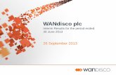 WANdisco plc · 2016-11-18 · 4 Summary Key ... Miaozhen OEM WANdisco’s Hadoop Products ... - Recently announced strategic deal with SAP (HANA) - Other customers include include