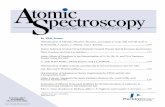 tomic pectroscopy S - A and B Spectroscopy 23(4).pdf · 105 Determination of Chlorine, Fluorine, Bromine, and Iodine in Coals with ICP-MS and I.C. *M. Bettinelli, S. Spezia, C. Minoia,