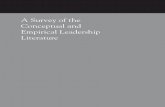 A Survey of the Conceptual and Empirical Leadership … · 2016-07-10 · P. Kotter,and “The Manager’s Job: Folklore and Fact,” by Henry Mintzberg. 7 Plati-tudes regarding the