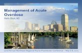 Management of Acute Overdose - Boston College · Management of Acute Overdose Martin Black, MD. ... Confusion to coma : Hyperthermia, tachycardia, ... • Labs and EKG