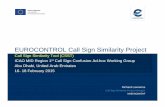 EUROCONTROL Call Sign Similarity Project WG1/3-CSST.pdf · EUROCONTROL Call Sign Similarity Project ... Initialise ATC C/S [file] Flight Schedule With proposed ATC C/S ... F5 F4 F3