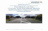 Inner west walking and cycling improvements Feedback … 2017 – Curran and Sarsfield Street intersection improvements consultation 54 Background Project information Auckland Transport