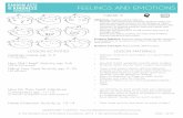 FEELINGS AND EMOTIONS - Random Acts of Kindnessmaterials.randomactsofkindness.org/ca/en/3-Feelings-and-Emotions.pdf · LESSON ACTIVITIES LESSON MATERIALS ... FEELINGS AND EMOTIONS
